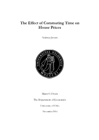 The Effect of Commuting Time on House Prices