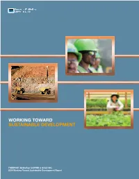 2009 Working Toward Sustainable Development Report