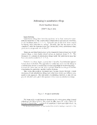 Addressing in Substitution Tilings