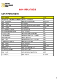 Classifica Bando