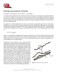 Drainage Geocomposite Workshop