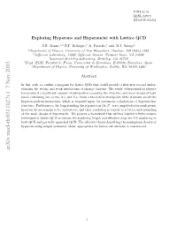 Exploring Hyperons and Hypernuclei with Lattice