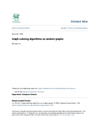 Graph Coloring Algorithms on Random Graphs