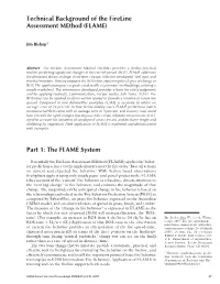 The Fireline Assessment Method, FLAME