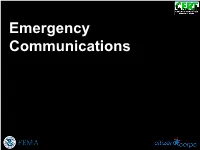 CERT Emergency Communications Module