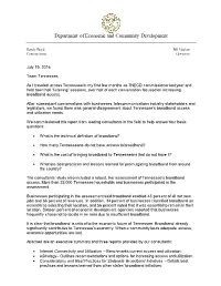 Internet Connectivity and Utilization in Tennessee 2016