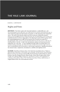 Rights and Votes