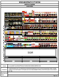 SPICES and EXTRACTS 12 FT SECTION EUROPE Deca PLANOGRAM CLASS D STORES