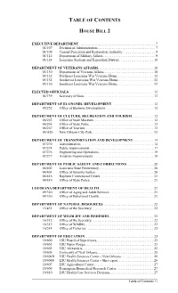 Table of Contents