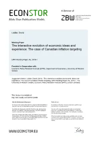 The Case of Canadian Inflation Targeting