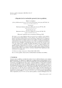 A Bayesian Level Set Method for Geometric Inverse Problems