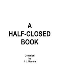 A Half-Closed Book