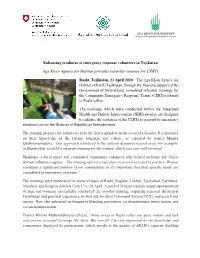 Aga Khan Agency for Habitat Provides Refresher Courses for Certs