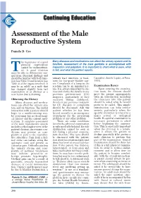 Assessment of the Male Reproductive System