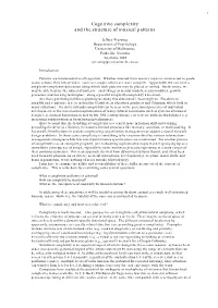 Cognitive Complexity and the Structure of Musical Patterns