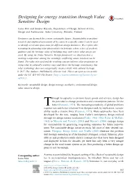 Designing for Energy Transition Through Value Sensitive Design