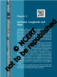 Latitude, Longitude and Time
