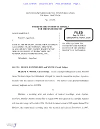 NOT RECOMMENDED for FULL TEXT PUBLICATION File Name: 14A0722n.06 No. 13-5796 UNITED STATES COURTS of APPEALS for the SIXTH CIRC
