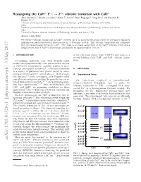 Reassigning the Cah $^+ $1$^{1}\Sigma\Rightarrow $2$^{1