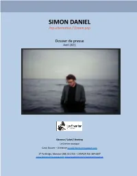 SIMON DANIEL Pop-Alternative / Dream Pop