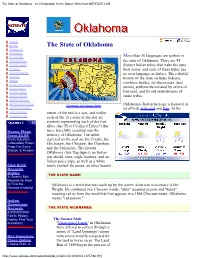 The State of Oklahoma - an Introduction to the Sooner State from NETSTATE.COM