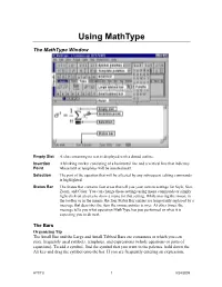 Using Mathtype