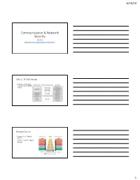 Communication & Network Security