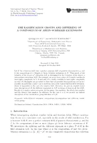 The Ramification Groups and Different of a Compositum of Artin–Schreier Extensions