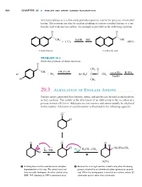 20.3 Alkylation of Enolate Anions