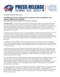 For Immediate Release: April 2, 2012
