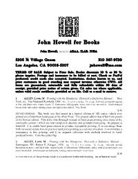 John Howell for Books