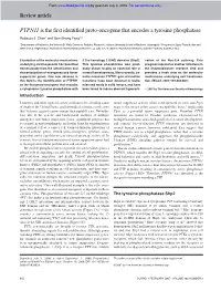 PTPN11 Is the First Identified Proto-Oncogene That Encodes a Tyrosine Phosphatase