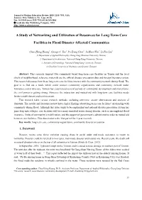 A Study of Networking and Utilization of Resources for Long-Term Care