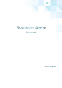 Fiscalization Service (Version V08)