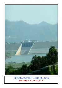 FLOOD CONTROL ORDER- 2020 DISTRICT, PANCHKULA Page | 1