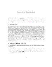 Homework 4: Kernel Methods