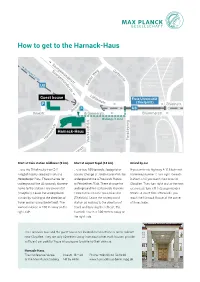 How to Get to the Harnack-Haus
