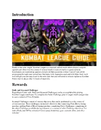 Introduction Rewards