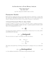 Parametric Models