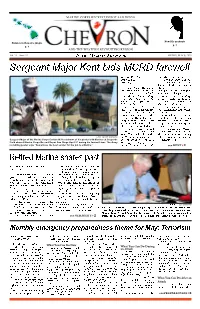Sergeant Major Kent Bids MCRD Farewell by Lance Cpl