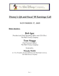 05 Earnings Call