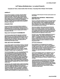 SAS~ Software Distribution Issues· an Academic Perspective