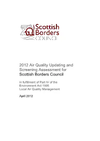 Updating and Screening Assessment 2012