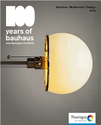 Bauhaus · Modernism · Design 