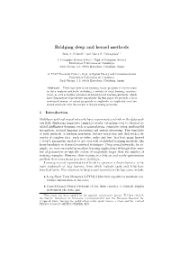 Bridging Deep and Kernel Methods