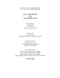 Jack Rabbit II Test Report (Final)