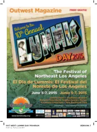 OUT WEST: LUMMIS DAY PROGRAM May 8, 2015 6:05 PM VERSION: 7