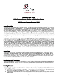 Syllabus Are Provisional As the Program Will Take Advantage of Students’ Interests and Oppor- Tunities to Engage with Course Themes As They Appear