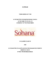 Trade Marks Inter Partes Decision O/578/20