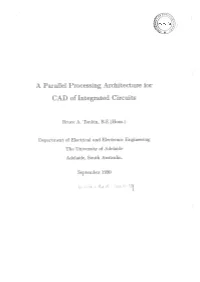 A Parallel Processing Architecture for CAD of Integrated Circuits